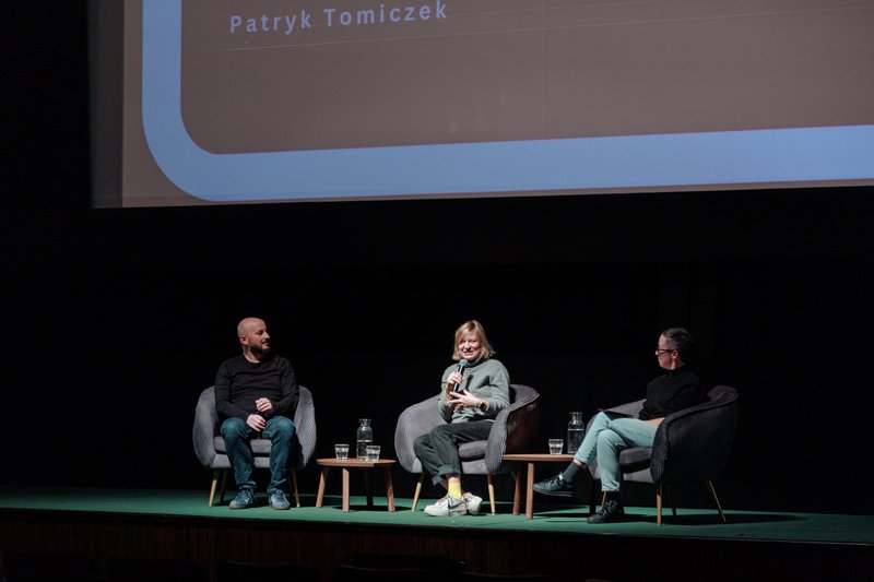 Na zdjęciu: Patryk Tomiczek, Anna Pokłosiewicz, Marta Stańczyk / Fot. Mykyta Platonov