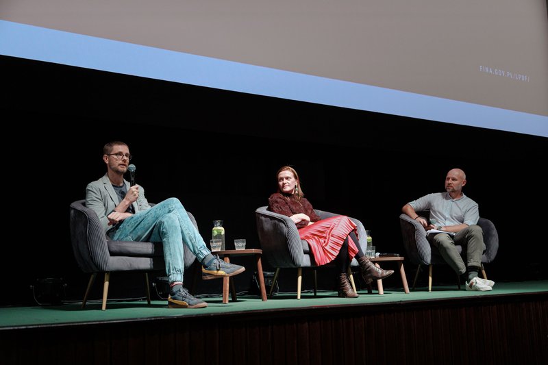 Na zdjęciu: Piotr Śmiałowski, Elżbieta Wysocka, Grzegorz Rogowski / Fot. Mykyta Platonov
