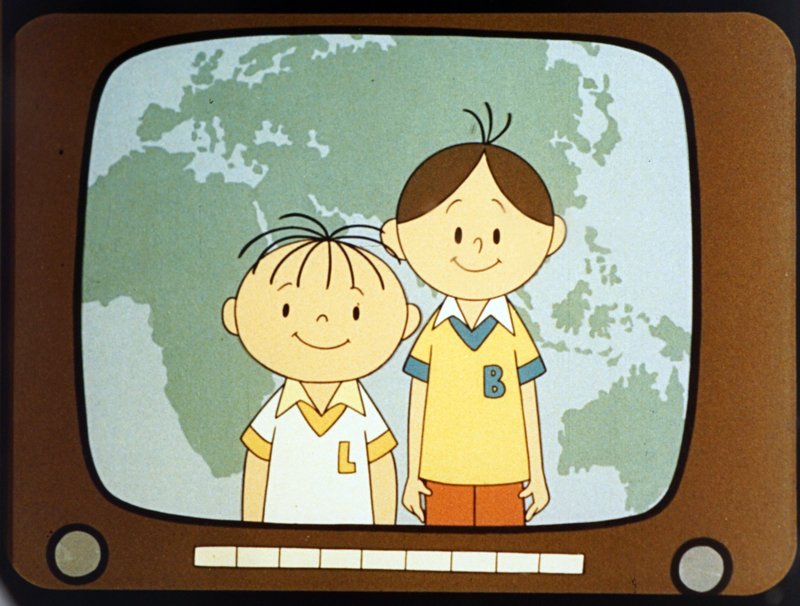 Kadry z filmu „Wielka podróż Bolka i Lolka” / Źródło: Filmoteka Narodowa - Instytut Audiowizualny