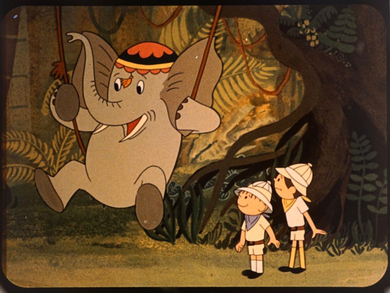 Kadry z filmu „Wielka podróż Bolka i Lolka” / Źródło: Filmoteka Narodowa - Instytut Audiowizualny