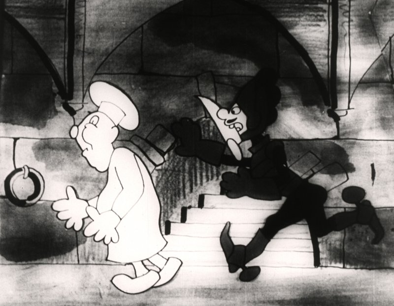 Kadry z filmu „Mistrz Chochelka w opałach” / Źródło: Filmoteka Narodowa - Instytut Audiowizualny