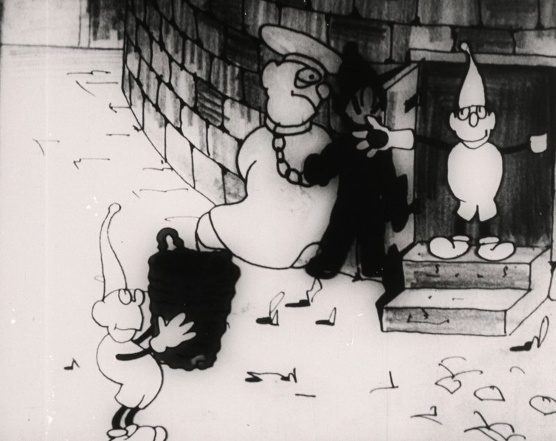 Kadry z filmu „Mistrz Chochelka w opałach” / Źródło: Filmoteka Narodowa - Instytut Audiowizualny